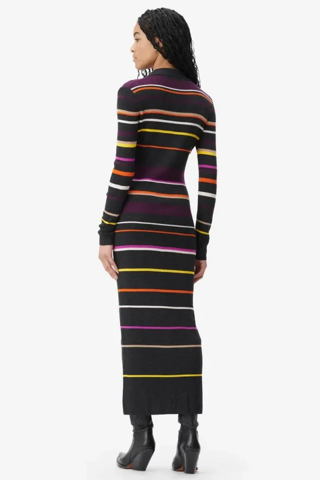 Lala Berlin Dresses Cardigan Kalliani Wool Multicolor Stripe 8211 Women