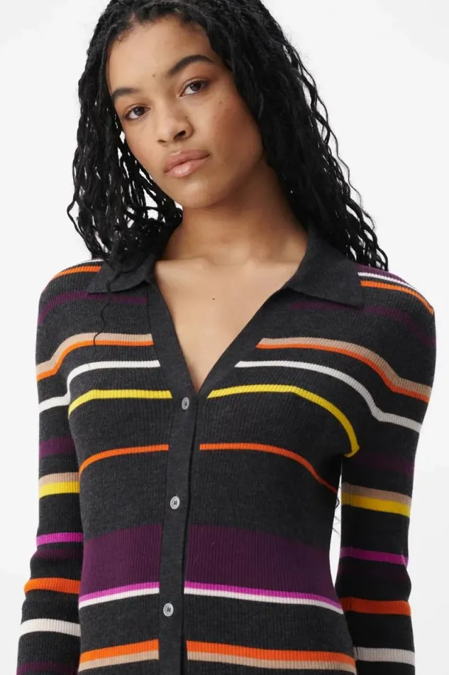Lala Berlin Dresses Cardigan Kalliani Wool Multicolor Stripe 8211 Women