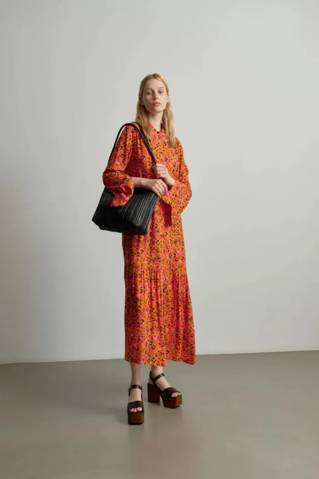 Lala Berlin Dresses Dress Derry Viscose Leo Pink 8211 Women