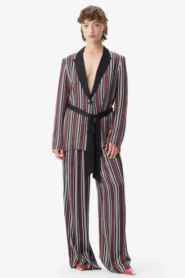 Lala Berlin Pants and Skirts Pants Perlo Viscose Shibori Stripe 8211 Women