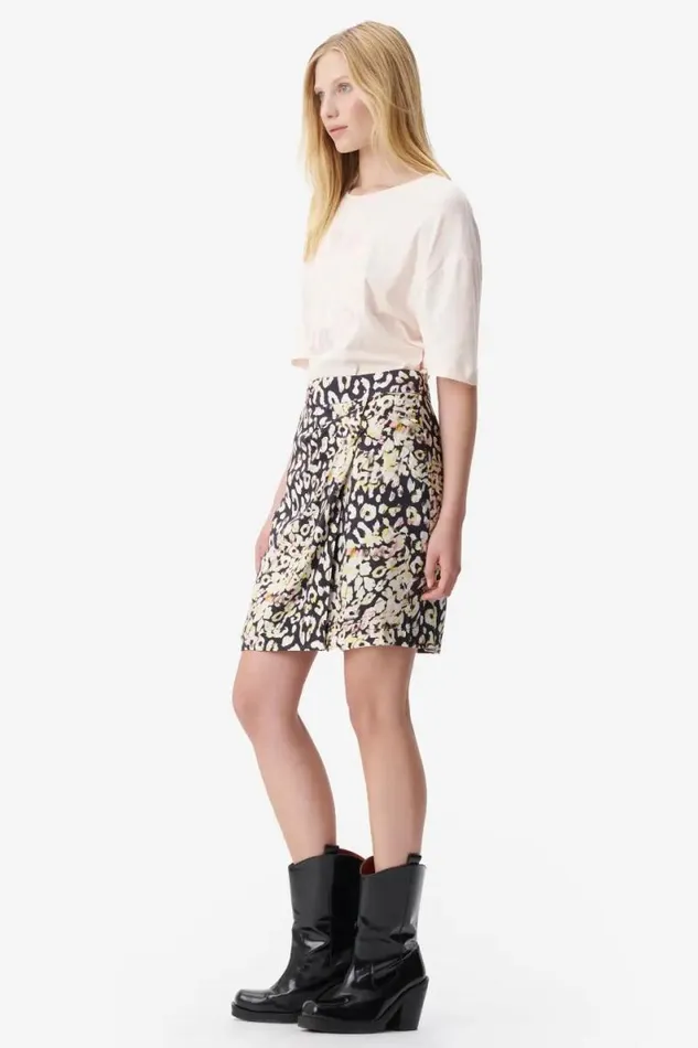 Lala Berlin Pants and Skirts Skirt Saraya Viscose Floral Leo 8211 Women