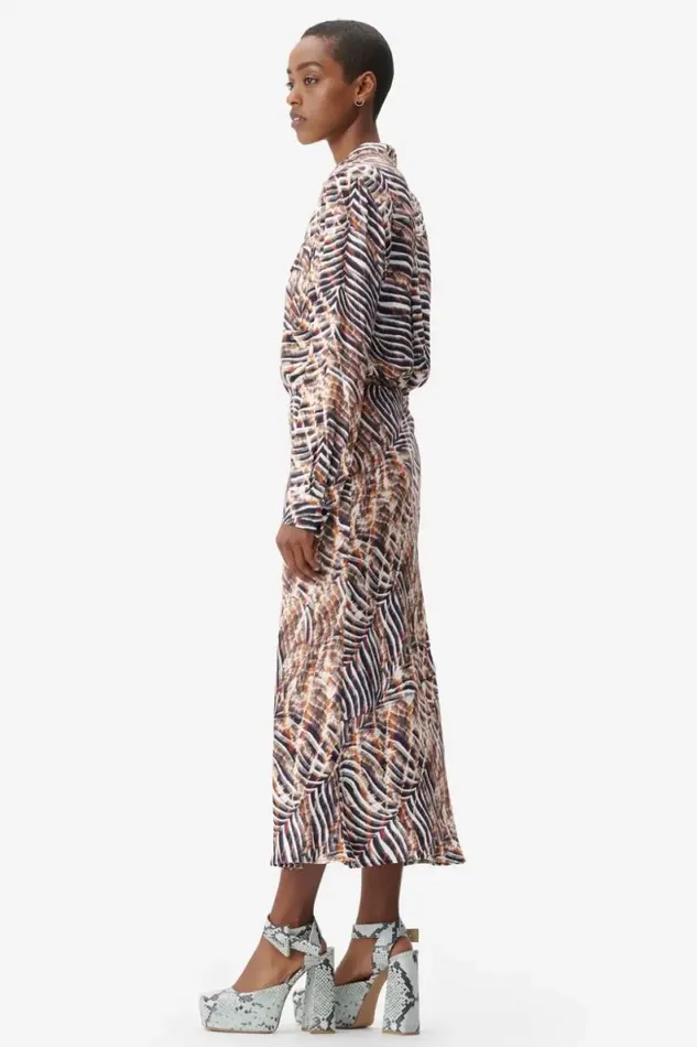 Lala Berlin Pants and Skirts Skirt Sasa Viscose Zebra Shibori 8211 Women