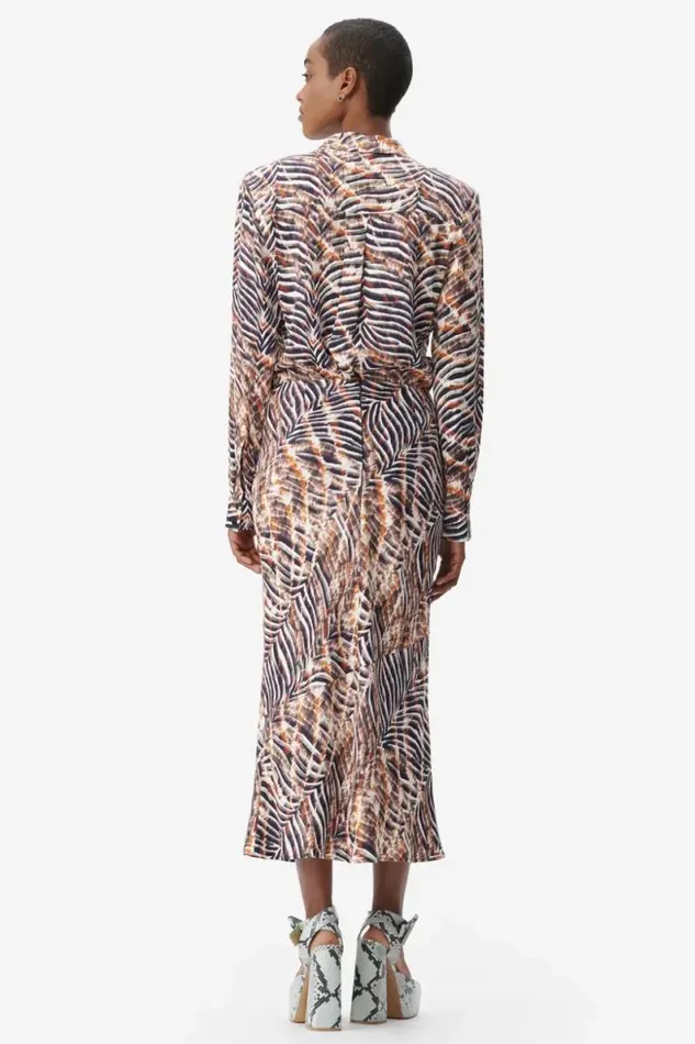 Lala Berlin Pants and Skirts Skirt Sasa Viscose Zebra Shibori 8211 Women
