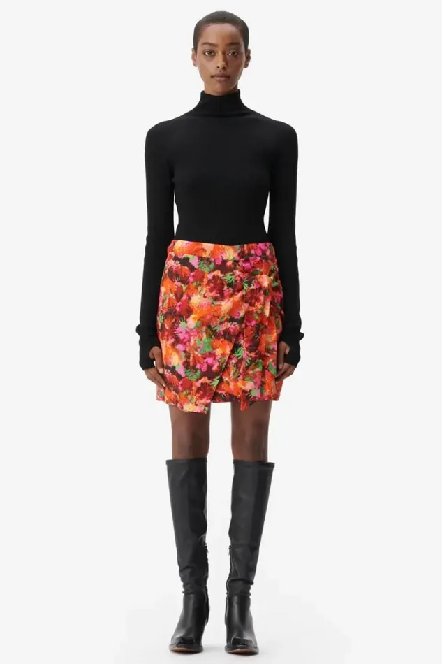 Lala Berlin Pants and Skirts Skirt Solea Viscose Shibori Flower 8211 Women