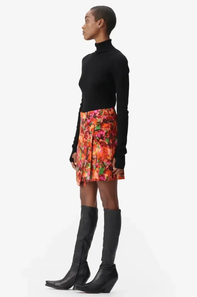 Lala Berlin Pants and Skirts Skirt Solea Viscose Shibori Flower 8211 Women