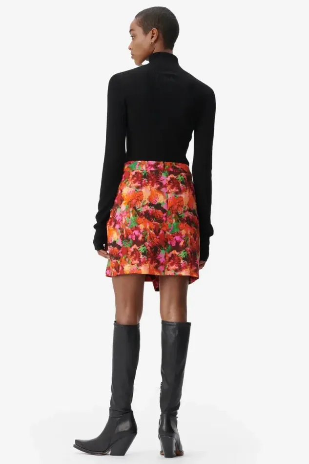 Lala Berlin Pants and Skirts Skirt Solea Viscose Shibori Flower 8211 Women