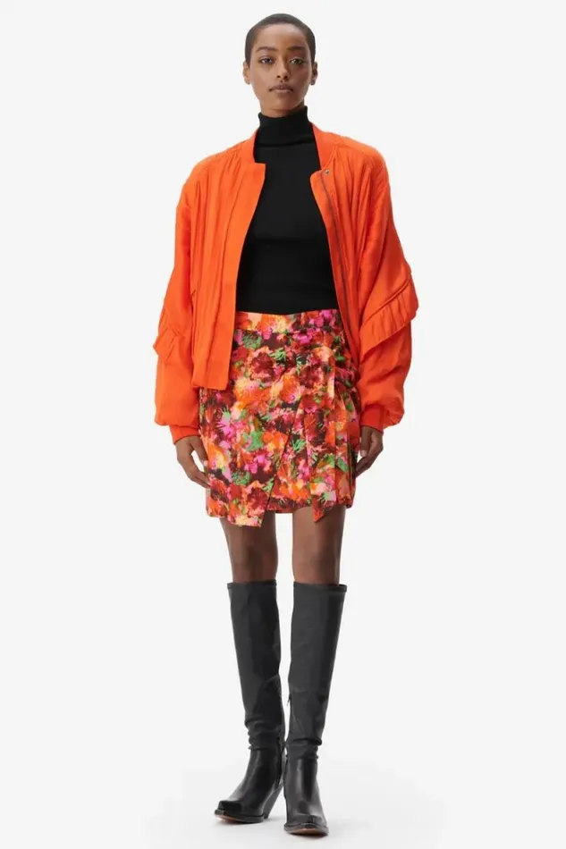 Lala Berlin Pants and Skirts Skirt Solea Viscose Shibori Flower 8211 Women