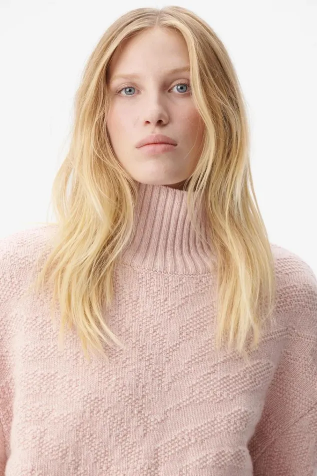 Lala Berlin Pullover Jumper Kaariyna Wool Mouline Rosewater 8211 Women