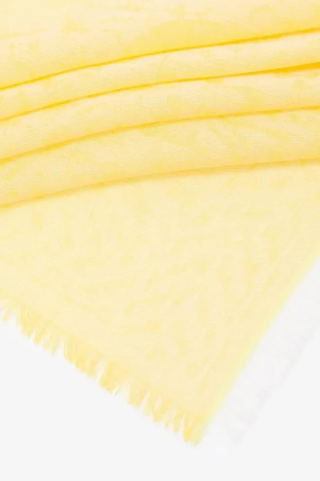 Lala Berlin Scarves and Triangles Scarf Arian Cotton Diamond Yellow 8211 Women