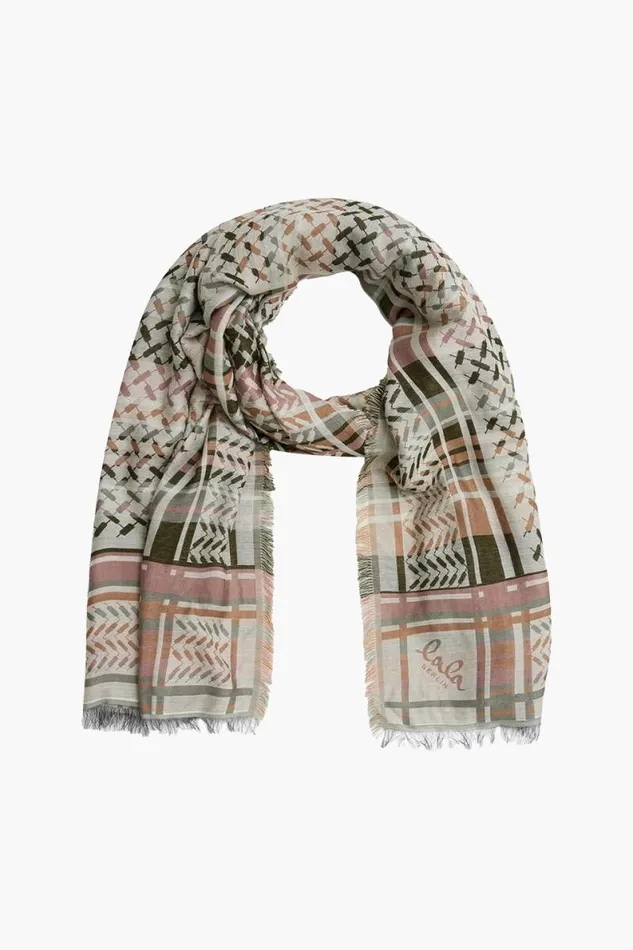 Lala Berlin Scarves and Triangles Scarf Avril Viscose Mix Dusk 8211 Women