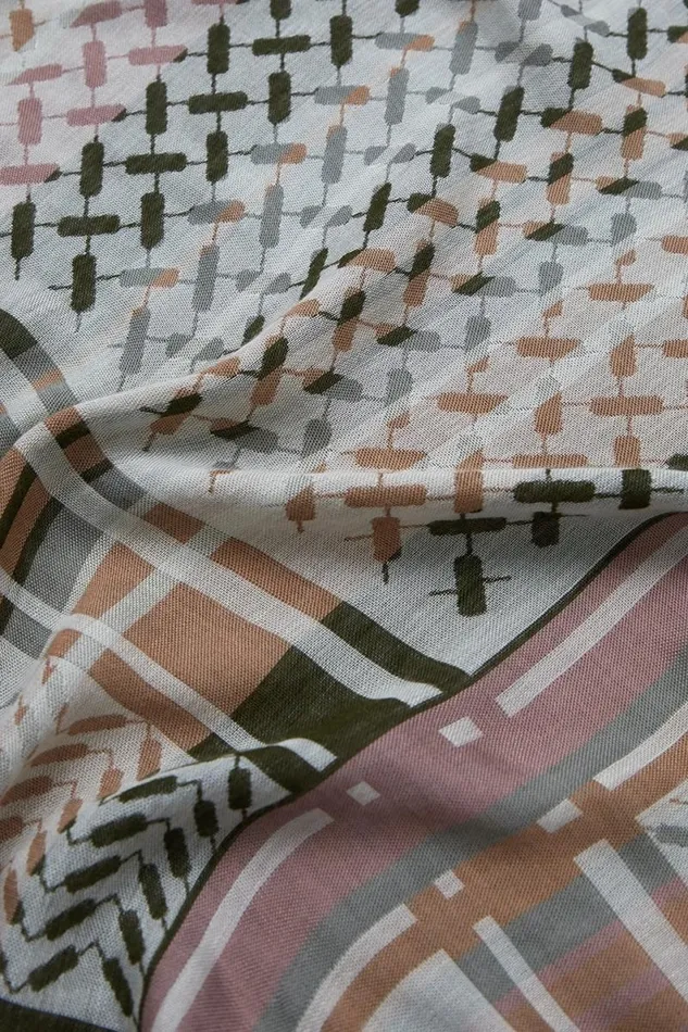 Lala Berlin Scarves and Triangles Scarf Avril Viscose Mix Dusk 8211 Women