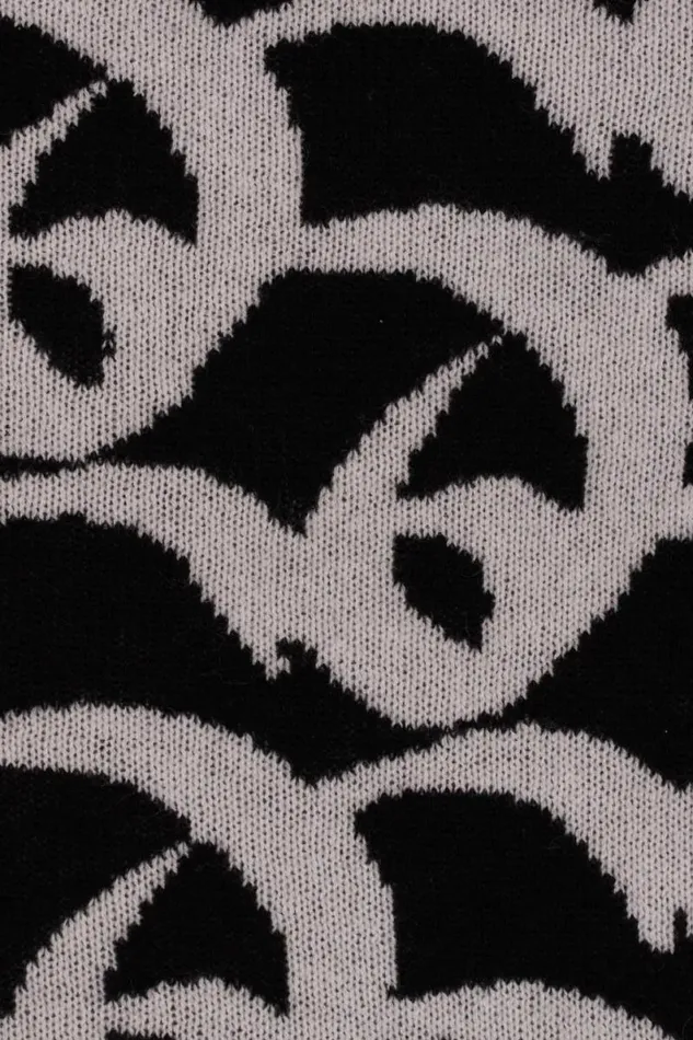 Lala Berlin Scarves and Triangles Triangle Monogram Goober Cashmere Black 8211 Women