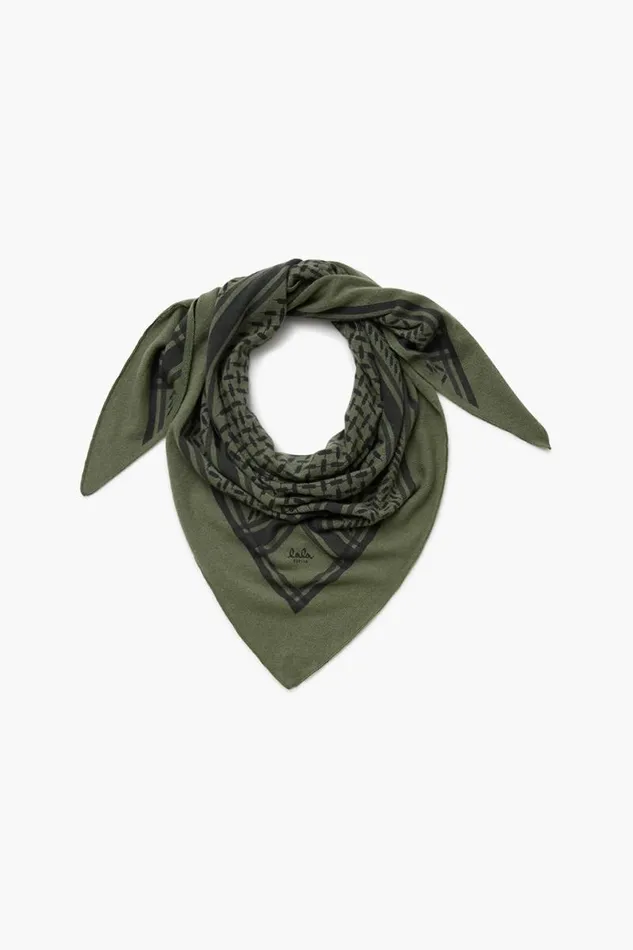Lala Berlin Scarves and Triangles Triangle Trinity Cashmere Mossasphalt 8211 Women