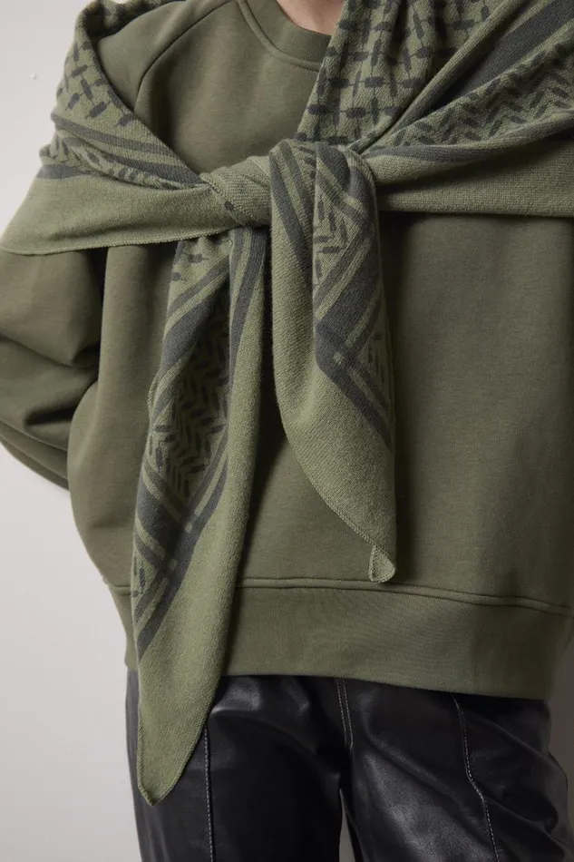 Lala Berlin Scarves and Triangles Triangle Trinity Cashmere Mossasphalt 8211 Women