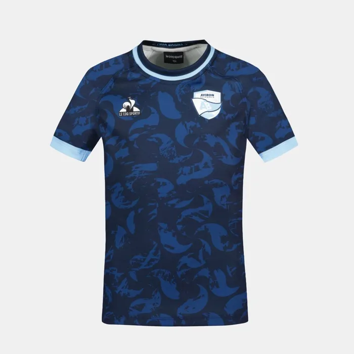 Le Coq Sportif Aviron Bayonnais 8211 Match Outfit TShirt Kids Blue Navy Kids Tshirts
