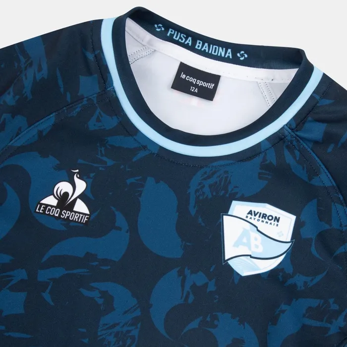 Le Coq Sportif Aviron Bayonnais 8211 Match Outfit TShirt Kids Blue Navy Kids Tshirts Le Coq Sportif Aviron Bayonnais 8211 Match Outfit TShirt Kids Blue Navy Kids Tshirts
