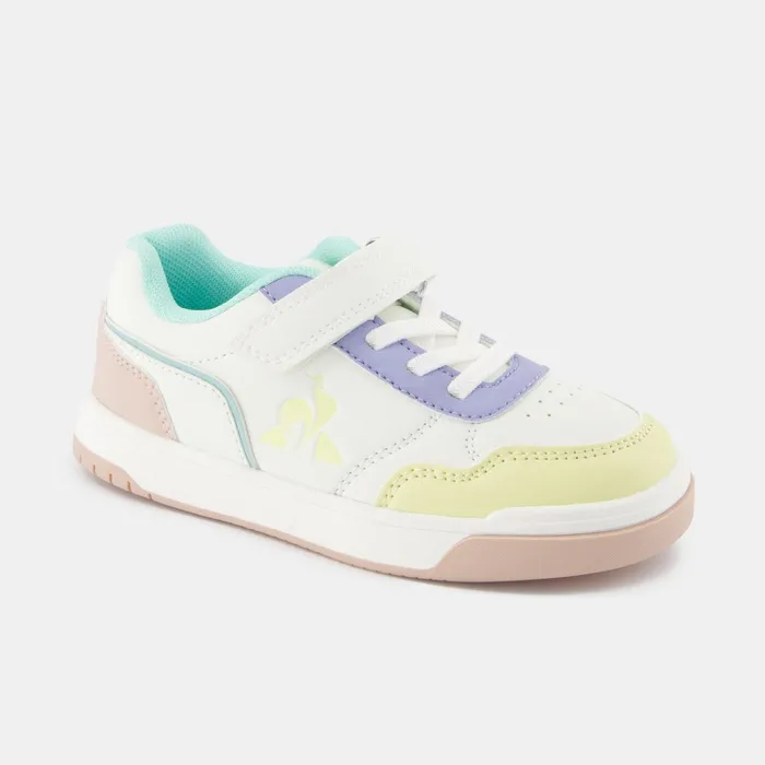 Le Coq Sportif CHAUSSURES ENFANT Shoes LCS COURT BREAKER GIRL PS Kids Optical White Pink Kids Kid Le Coq Sportif CHAUSSURES ENFANT Shoes LCS COURT BREAKER GIRL PS Kids Optical White Pink Kids Kid
