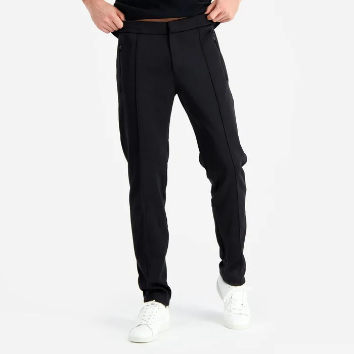 Le Coq Sportif Coq D039or Trousers Slim En Milano 420gr Black Men Trousers And Joggers