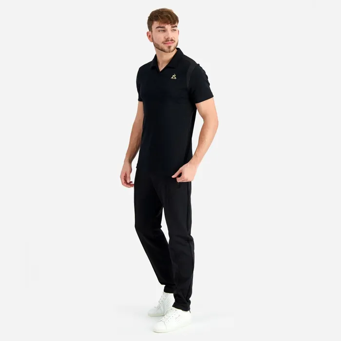 Le Coq Sportif Coq D039or Trousers Slim En Milano 420gr Black Men Trousers And Joggers Le Coq Sportif Coq D039or Trousers Slim En Milano 420gr Black Men Trousers And Joggers