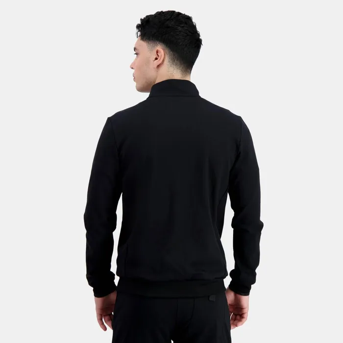 Le Coq Sportif Coq D039or ZipUp Sweatshirtshirt Black Men Sweatshirts