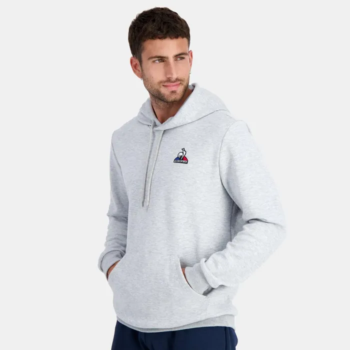 Le Coq Sportif Essentiels Hoodie Gris Chin Clair Men Sweatshirts
