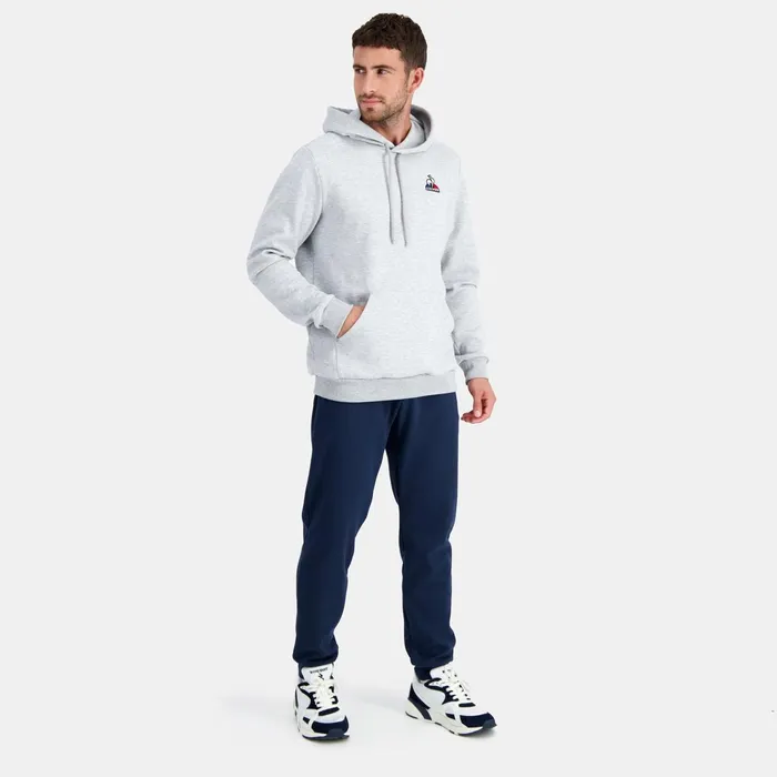 Le Coq Sportif Essentiels Hoodie Gris Chin Clair Men Sweatshirts