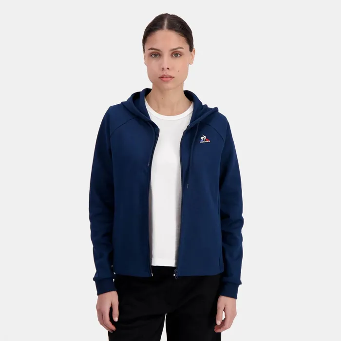 Le Coq Sportif Essentiels Sweat Zipp Capuche Femme Women Sweatshirts And Hoodies