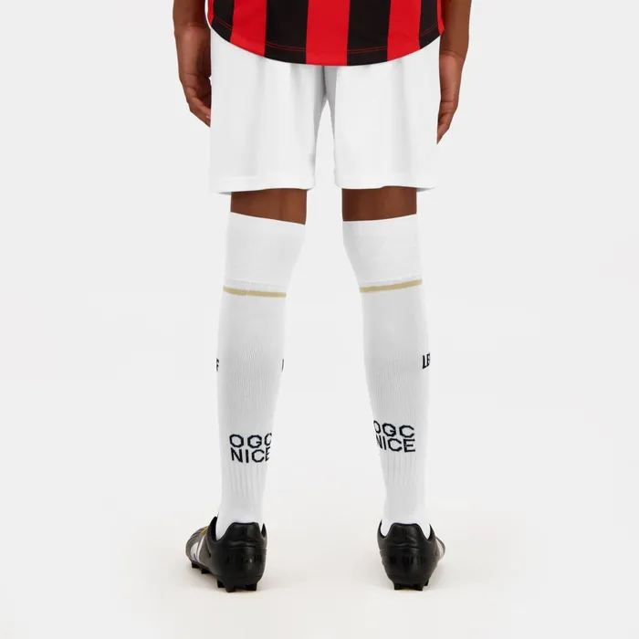 Le Coq Sportif OGC Nice 8211 Match Outfit Shorts Kids New Optical White Kids Shorts Le Coq Sportif OGC Nice 8211 Match Outfit Shorts Kids New Optical White Kids Shorts