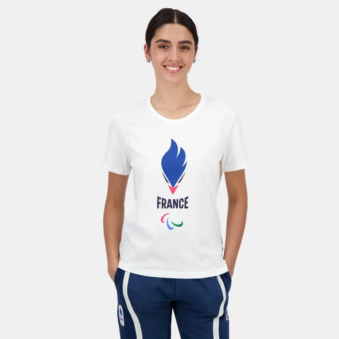 Le Coq Sportif Paris 2024 Paralympic French Team TShirt Women Tshirts Polos Shirts And Tops