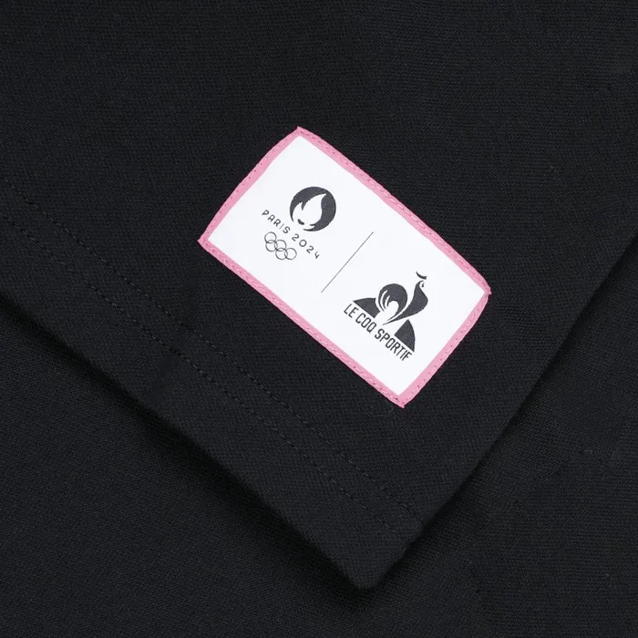 Le Coq Sportif Paris 2024 Polo Shirt Black Men Polos Shirts