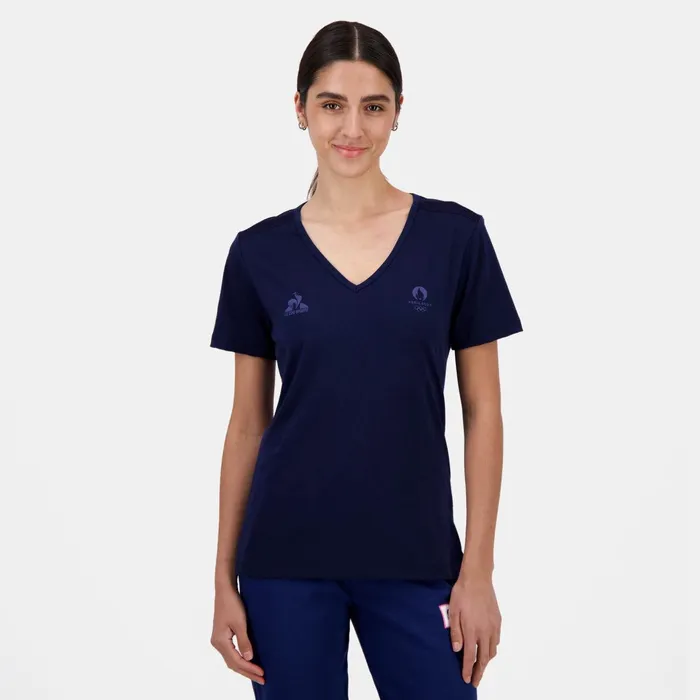 Le Coq Sportif Paris 2024 TShirt Bleu Nuit Women Tshirts Polos Shirts And Tops