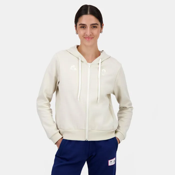Le Coq Sportif Paris 2024 ZipUp Hoodie Women Sweatshirts And Hoodies