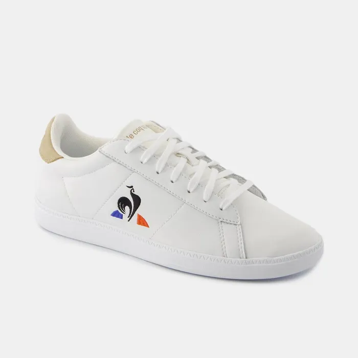 Le Coq Sportif Shoes COURTSET2 Optical Whitetan Men Trainers And Sneakers