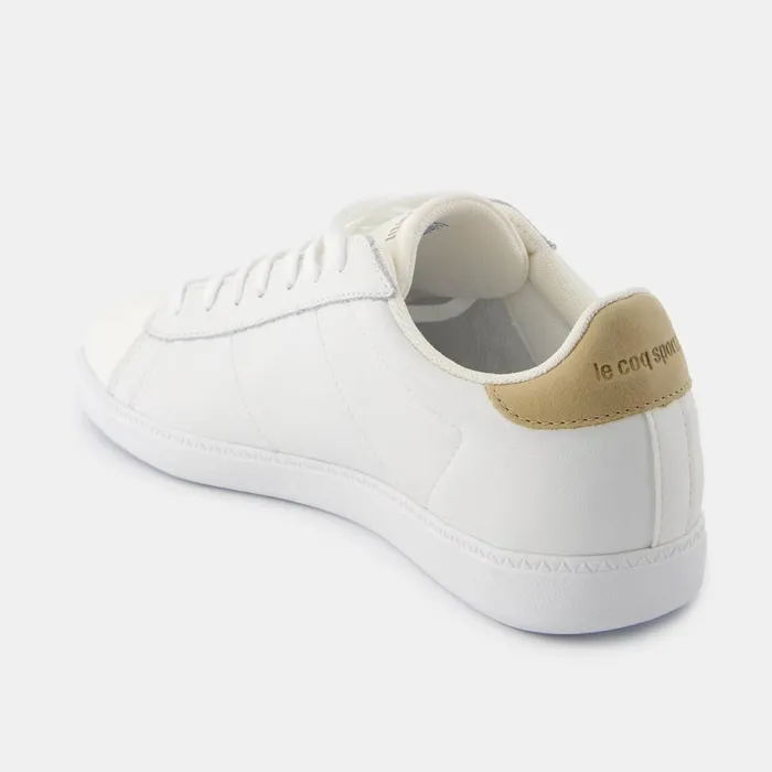 Le Coq Sportif Shoes COURTSET2 Optical Whitetan Men Trainers And Sneakers