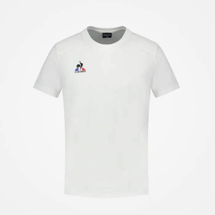Le Coq Sportif Tennis TShirt Kids New Optical White Kids Tshirts