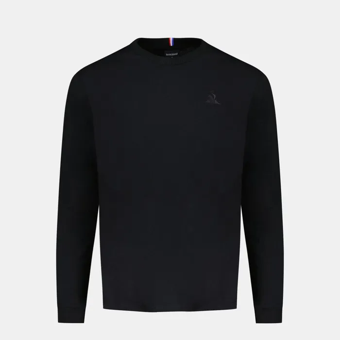 Le Coq Sportif Ton Sur Ton LongSleeve TShirt Black Men Tshirts And Tops