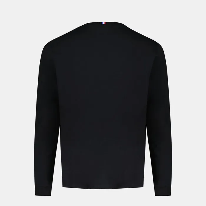 Le Coq Sportif Ton Sur Ton LongSleeve TShirt Black Men Tshirts And Tops