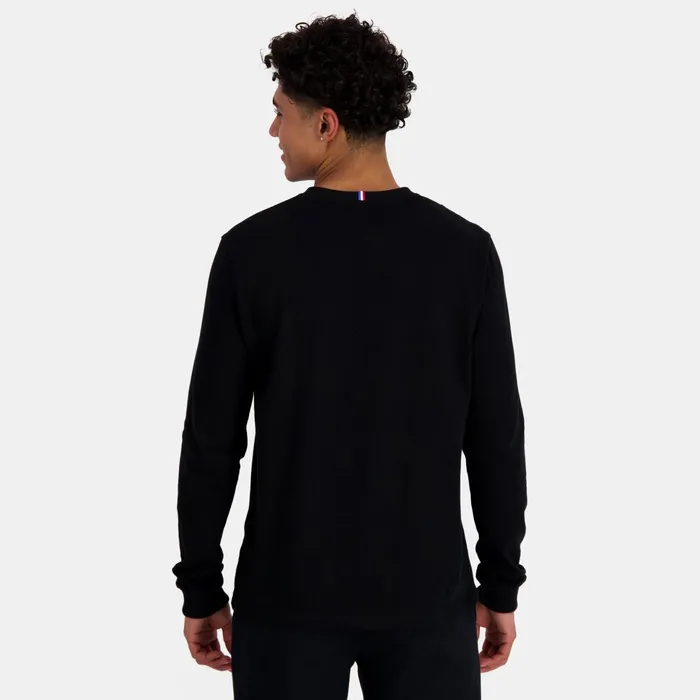 Le Coq Sportif Ton Sur Ton LongSleeve TShirt Black Men Tshirts And Tops