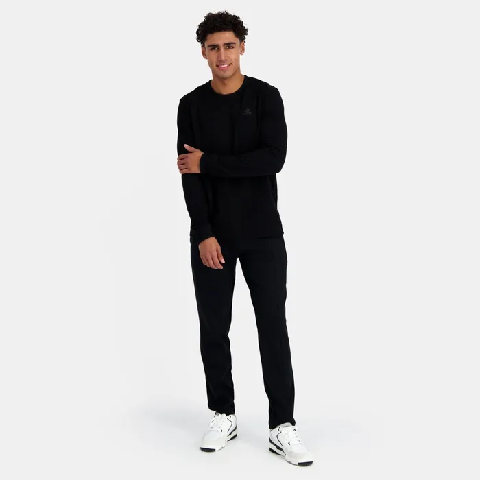 Le Coq Sportif Ton Sur Ton LongSleeve TShirt Black Men Tshirts And Tops