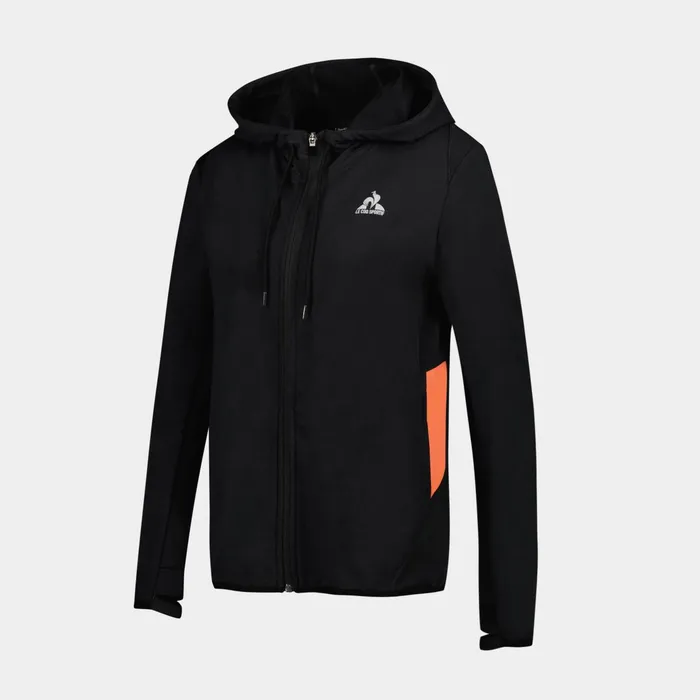 Le Coq Sportif Training Performance ZipUp Hoodie Black Men Sweatshirts