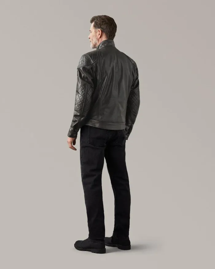 Leather Jackets Men Belstaff Brooklands Motorcycle Jacket Antique Black