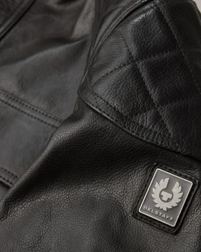Leather Jackets Men Belstaff Brooklands Motorcycle Jacket Antique Black