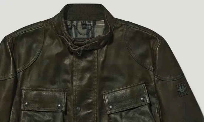 Leather Jackets Men Belstaff Legacy Trialmaster Panther Jacket Dark Belstaff Olive Leather Jackets Men Belstaff Legacy Trialmaster Panther Jacket Dark Belstaff Olive