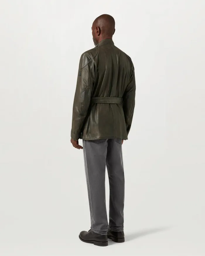 Leather Jackets Men Belstaff Legacy Trialmaster Panther Jacket Dark Belstaff Olive Leather Jackets Men Belstaff Legacy Trialmaster Panther Jacket Dark Belstaff Olive