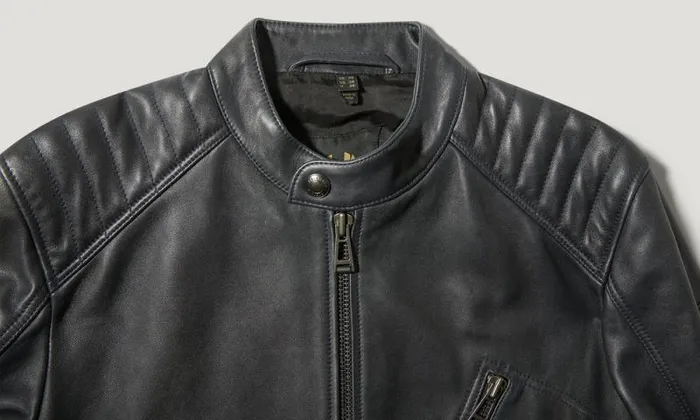 Leather Jackets Men Belstaff V Racer Jacket Dark Ink Leather Jackets Men Belstaff V Racer Jacket Dark Ink