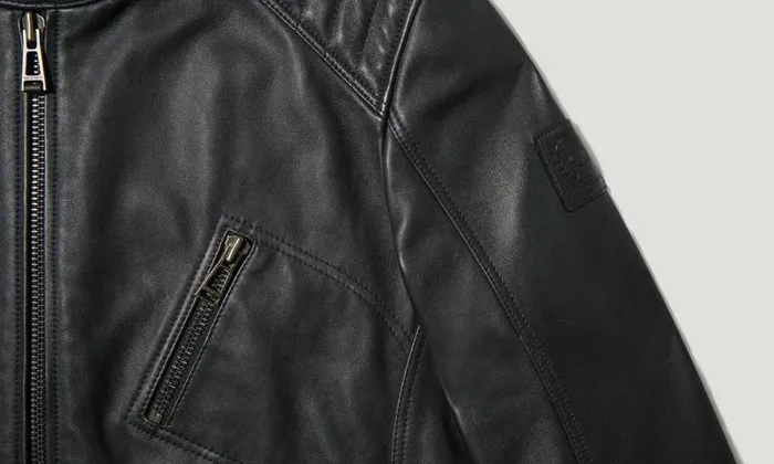 Leather Jackets Men Belstaff V Racer Jacket Dark Ink Leather Jackets Men Belstaff V Racer Jacket Dark Ink