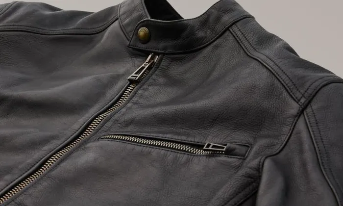 Leather Jackets Men Belstaff Vanguard Motorcycle Jacket Black