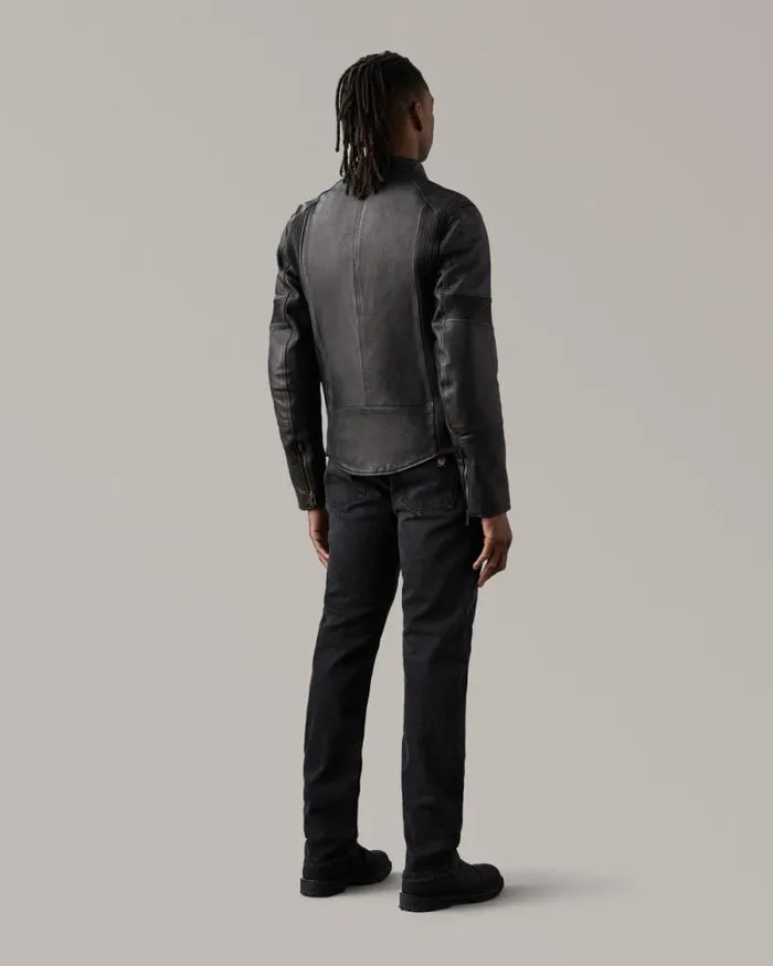 Leather Jackets Men Belstaff Vanguard Motorcycle Jacket Black