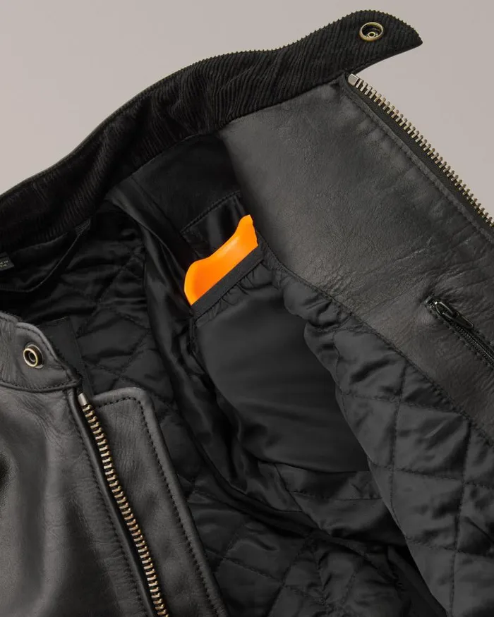 Leather Jackets Men Belstaff Vanguard Motorcycle Jacket Black
