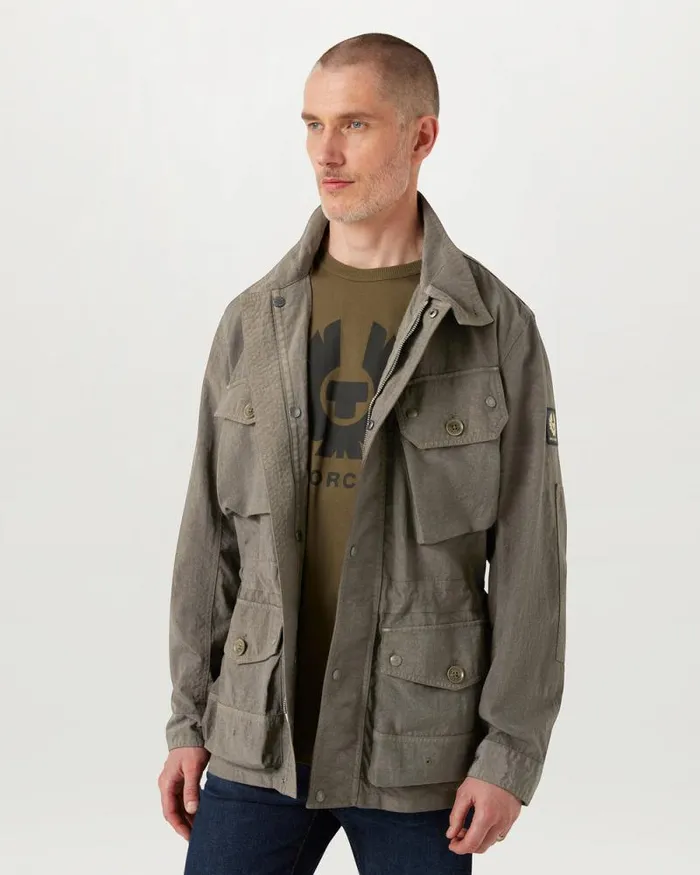 Lightweight Jackets Men Belstaff Deckmaster Jacket Clay Brown